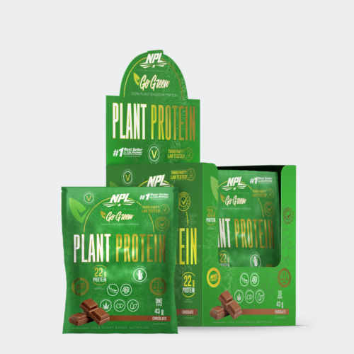 Plant Protein Sachet Box 15 - Chocolate Plant Protein Sachet Box 15 - Chocolate